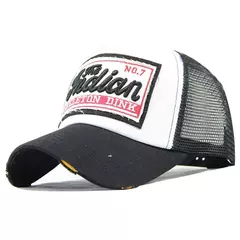 Imagem do Unisex Breathable Mesh Baseball Cap, Carta Bordado, Hip Hop, Moda Verão, Homens, Mulheres