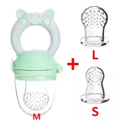 Alimentador de Silicone Baby Fruit com tampa, Extrator de suco fresco, Frutas e vegetais mordida comendo chupeta, Grau alimentício na internet