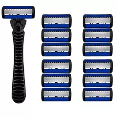 Lâmina de barbear manual para homens e mulheres, lâmina de 6 camadas, lâminas para barbear, depilação, barbeador, lâmina de segurança, lâminas - comprar online