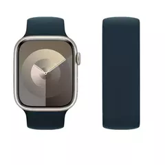 Imagem do Silicone Solo Loop Band para Apple Watch, Belt Bracelet Strap, iWatch Series 9, 8, 7, 6, SE, Ultra 2, 40mm, 44mm, 45mm, 41mm, 49 milímetros, 38 milímetros, 42 milímetros