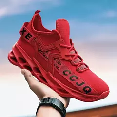 MAEDEF-Tênis de corrida leve masculino, calçados esportivos, malha clássica, respirável, casual, mocassins masculinos, na moda, 2024