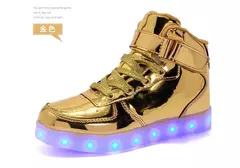 Imagem do USB LED Shoes com controle remoto para crianças e adultos, tênis luminosos com luzes, tênis para crianças, meninos e meninas, tamanho 25-42