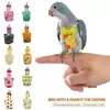 Papagaio pombo fralda terno de vôo pássaro fralda papagaio roupas para bochecha verde periquito cockatiel conure pequenos pássaros médios