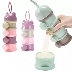 Recipiente de Alimento Portátil para Leite em Pó, Dispensador de papelão, Resistente a Derramamento, Adequado para 1 a 6 Anos Ol, 3 4 Tier Storage