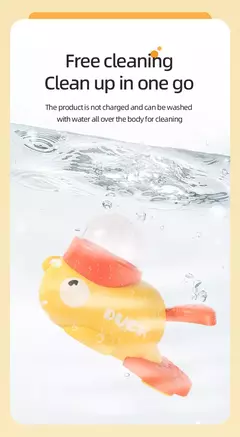 Imagem do Alimentadores para cães suprimentos pet inteligência exercício dos desenhos animados pequeno pato amarelo forma interativo brinquedo do cão anti-deslizamento design brinquedos