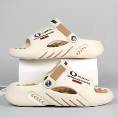 Chinelos masculinos de massagem, sandálias interiores e exteriores, sapatos casuais de praia, sola confortável, tamanho grande, 38-47, novo, 2022 - comprar online
