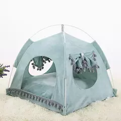 Tenda para gatos de estimação, caverna de verão, casa de dormir para gatos, gatinho, filhote de cachorro, gaiola, cesta, mesa de gato, canil, cama pequena para cães - comprar online
