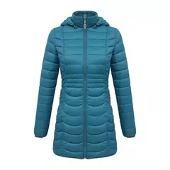 Santelon mulheres longo parka quente para as mulheres ultraleve casaco casaco acolchoado puffer com capuz destacável roupas outwear leve
