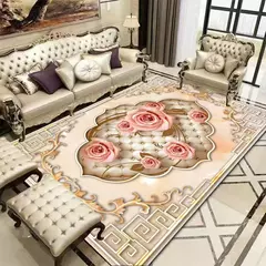 Tapetes laváveis para sala de estar, tapete moderno, decoração de estilo euro na internet