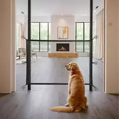 Cerca para cães de estimação, portão seguro, guarda de segurança, cercas dobráveis para cães, portão de malha ingeniosa, portão mágico para animais de estimação, suprimentos para animais de estimação - loja online