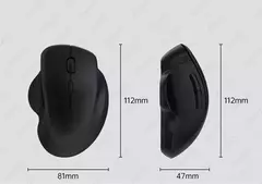 Dual Mode Mouse de Computador Sem Fio, 1600 DPI, Recarregável, Ergonômico, Bluetooth, Laptop, Notebook, iPad, Tablet, Mac, Chromebook