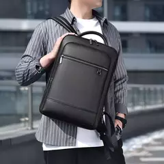 PU Couro USB Carregamento Maleta para Homens, Mochila de Ombro Executivo, Pacote de Viagem, Laptop, Escritório, Negócios, Masculino, Bolsa - comprar online
