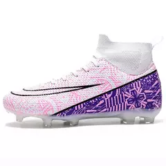Botas longas de futebol para homens, grama infantil, TF, FG Training Soccer Shoes, tênis esportivos profissionais, tênis de futebol ao ar livre - Wolf Magazine