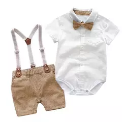 Imagem do Roupa de aniversário de algodão para recém-nascidos, macacão formal, macacão infantil, roupas para 3, 6, 9, 12, 18, 24 meses, verão