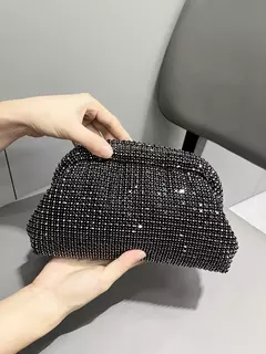 Strass Clutch Purse para mulheres, Handle Bag, Shoulder Bag, Evening Bag, Banquet Bag, Designer de luxo - Wolf Magazine