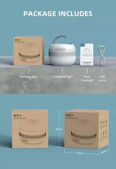 LV10 recarregável Camping Lanterna, 230 horas Lanterna com ímã, luminária, luz de emergência portátil, Tent Fishing