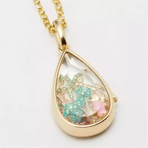 O coração do oceano pode abrir colar, pingente de gota de água, objeto pequeno fofo, corrente de clavícula, mulher criativa que não desbota