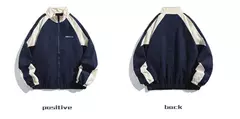 Jaqueta masculina e feminina Hip Hop Varsity, High Street, patchwork, bloco de cores, casacos blusão finos, jaquetas universitárias, primavera, outono, moda