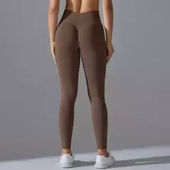 Leggings de cintura alta sem costura para mulheres, calças justas femininas, push up, calça de ioga, ginásio Fitness, cintura V, esportes, 2022 - comprar online