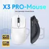 Ataque tubarão x3pro/x3 mouse sem fio, pixart paw3395, 26k dpi, luz, para jogos macro, laptop/win/mac