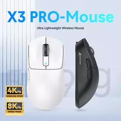Ataque tubarão x3pro/x3 mouse sem fio, pixart paw3395, 26k dpi, luz, para jogos macro, laptop/win/mac