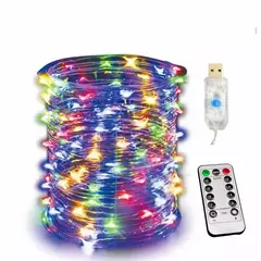 USB LED String Lights com controle remoto, lâmpadas, guirlandas de fadas, lâmpadas, 8 modos, casamento, Natal, feriado, ano novo, 5m, 10m, 20m, 30m - comprar online