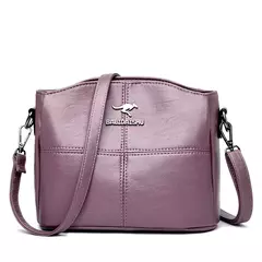 Pequena bolsa de couro PU para mulheres, bolsa crossbody, mensageiro, bolsa com zíper, bolsa de viagem feminina, moda verão, nova chegada - loja online