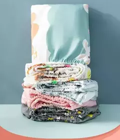 Cama cabida bebê folhas, 140x70cm, versão personalizada - Wolf Magazine