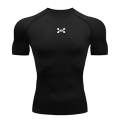 Imagem do Camisa respirável Rashguard de compressão masculina, ajuste seco, camiseta esportiva MMA Fitness Gym, camisa de corrida, alta qualidade
