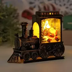Luz noturna do trem portátil retro, presente do Natal, decoração exterior, luz - loja online