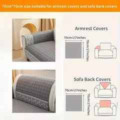 Anti-derrapante tampa do sofá com floco de neve decoração do laço, waffle cobertor acolchoado, sofá tampa do assento, sala de estar moderna, 4 temporada, 1pc - loja online
