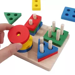 Imagem do Brinquedos Montessori para Crianças, Jogos de Desenvolvimento, Puzzle para Crianças, Brinquedo Educativo, Menino, Menina, Bebê, 1, 2 anos, 3 anos