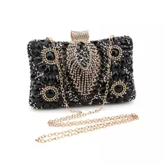 Bolsas de noite borla verde para mulheres, bolsa pequena de diamantes, bolsa de ombro de luxo, nova, 2023 na internet