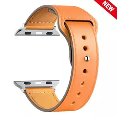 Pulseira de couro para Apple Watch Band, Sport Loop Bracelet, Ultra 2, 49mm, 44mm, 40mm, 38mm, 42mm, iWatch Series 9, 8, 7, 3, 4, 5, 6, SE, 41 milímetros, 45 milímetros - loja online