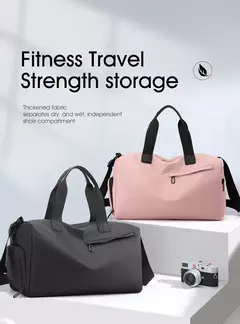 Grande Capacidade Oxford Sacos de Viagem com Zíper, Tecido Espessado, Impermeável, Sólido, Fitness, Bagagem, Esportes - comprar online