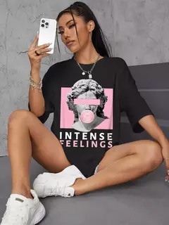 FEELES INTENSE-Camisetas de manga curta de algodão macio para mulheres, solta e grande, camiseta respirável, roupas de rua, hip hop, tops macios, verão - Wolf Magazine