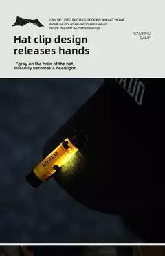 Gopoak bolso mini lanterna ao ar livre chave clipe tampa ambiente led longa resistência alívio de desastres emergência 5050 pequena luz - comprar online