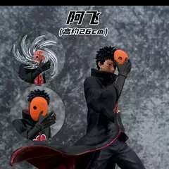 Imagem do Naruto anime figura 26cm obito uchiha tobi cabeça mutável ação estatueta estátua de pvc modelo decoração de mesa brinquedo presente para criança