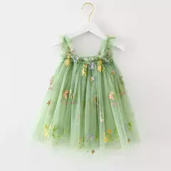 Vestido Borboleta 3D para Bebé Menina, Roupa Infantil, Festa de Aniversário, Vestidos Luxuosos Elegantes, Roupas Doce Verão, Novo, 1-5Y - comprar online