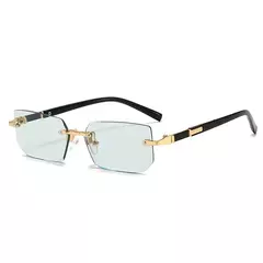 Óculos de sol sem aro para homens e mulheres, pequenos tons quadrados, acessório moderno de verão, moda feminina - comprar online