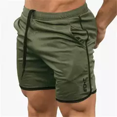 Calções de malha respirável para homens, calções masculinos de treino de ginástica, roupa esportiva de secagem rápida, calça curta basculante, verão na internet