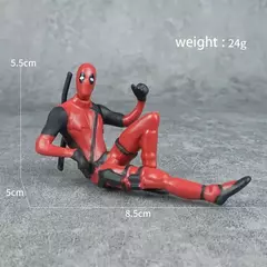 6 decoração de mesa deadpool carro escritório em casa 8cm X-MAN engraçado bonito figura modelo brinquedos - comprar online