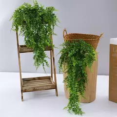 Persian Fern Leaves Vines, Planta Artificial Pendurada, Folha De Plástico, Grama, Festa De Casamento, Parede, Varanda, Decoração De Quarto De Casa, 90cm na internet
