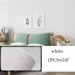 Grosso auto-adesivo isolamento térmico Wallpaper, cor lisa, 3D Linen Stickers, Anti-Colisão Renovação, 10m na internet