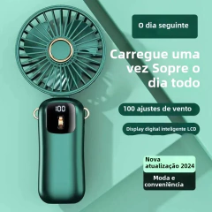 Imagem do Portátil portátil/pescoço/mesa 3 em 1 ventilador pequeno pessoal, 90 ° Ventilador de mesa dobrável com base, ventilador de maquiagem para cílios de 5 velocidades para mulheres