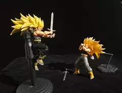 Imagem do [EM ESTOQUE] NOVO SSS Studio Dragon Bdz S.H.F Figuarts SHF Dragon Son Trunks Ssj3 Super Saiyan 3 Anime Action Figure Toy Modelo Presente