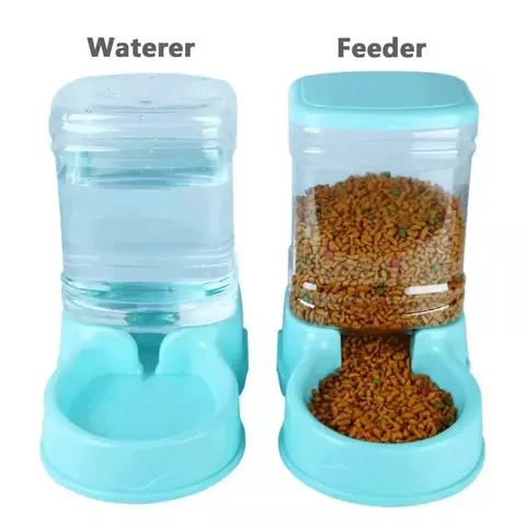 3.8l material pp alimentador para animais de estimação fonte de água tigela de bebida alimentador automático para animais de estimação grande gato cão dispensador de comida