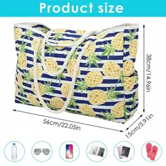 Saco de praia impermeável de tamanho grande para mulheres, bolsa de ombro para na internet