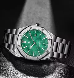 Imagem do SAPPHERO Relógios masculinos marcas de luxo movimentos importados aço inoxidável relógios à prova dwaterproof água presente masculino relógios de quartzo