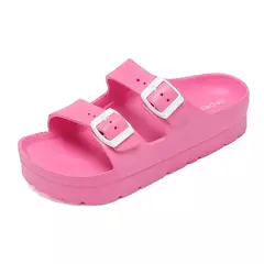 Pallene-Sandálias femininas de plataforma tamancos, chinelos de sola grossa, sandálias femininas de praia ao ar livre com suporte de arco, sapatos macios de EVA - loja online